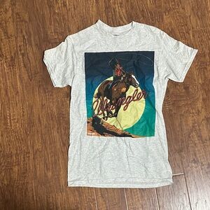 Wrangler Light Gray Cowboy Graphic Tee